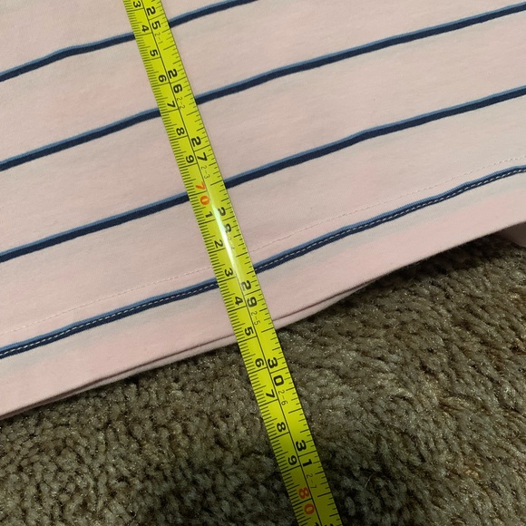 Peter Millar Seaside Wash Pink Striped Polo Size L Like New - Picture 10 of 10